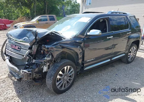 2017 GMC Terrain Denali из США, поврежденный, VIN 2GKFLVE37H6134237